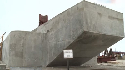 Опора для моста из бетона М400