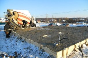 фото воздействие морозов на бетон